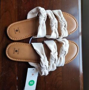 NWT White Sandals